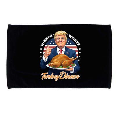 Humor Funny Trump Winner Winner Turkey Dinner Thanksgiving Microfiber Hand Towel