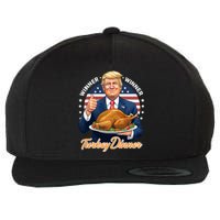 Humor Funny Trump Winner Winner Turkey Dinner Thanksgiving Wool Snapback Cap