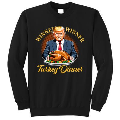 Humor Funny Trump Winner Winner Turkey Dinner Thanksgiving Sweatshirt