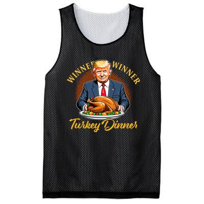 Humor Funny Trump Winner Winner Turkey Dinner Thanksgiving Mesh Reversible Basketball Jersey Tank