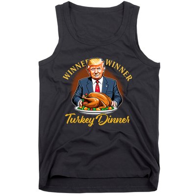 Humor Funny Trump Winner Winner Turkey Dinner Thanksgiving Tank Top