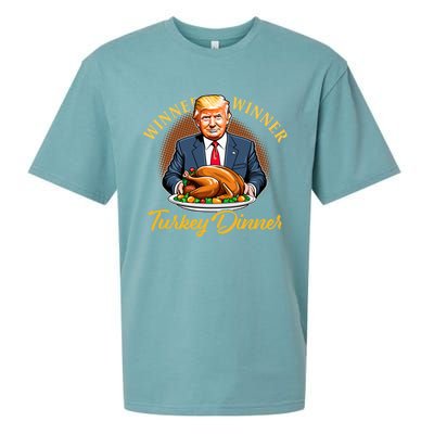 Humor Funny Trump Winner Winner Turkey Dinner Thanksgiving Sueded Cloud Jersey T-Shirt