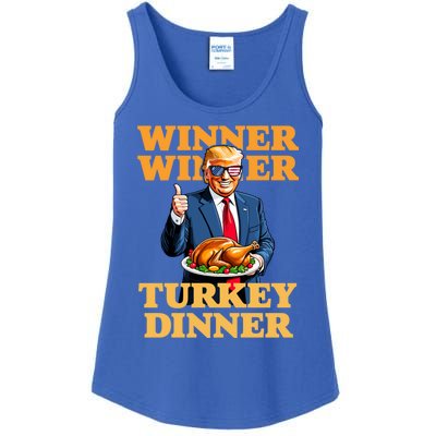 Humor Funny Trump Winner Winner Turkey Dinner Thanksgiving Ladies Essential Tank