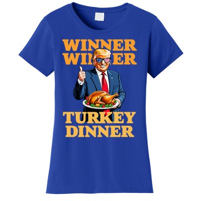 Humor Funny Trump Winner Winner Turkey Dinner Thanksgiving Women's T-Shirt