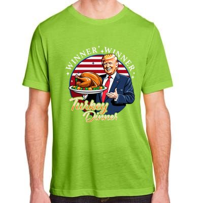 Humor Funny Trump Winner Winner Turkey Dinner Thanksgiving Adult ChromaSoft Performance T-Shirt