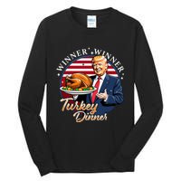 Humor Funny Trump Winner Winner Turkey Dinner Thanksgiving Tall Long Sleeve T-Shirt