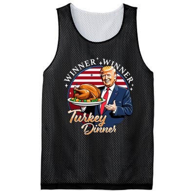 Humor Funny Trump Winner Winner Turkey Dinner Thanksgiving Mesh Reversible Basketball Jersey Tank