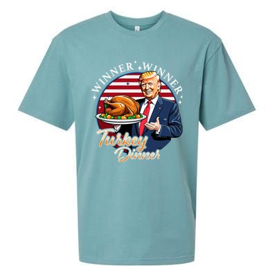 Humor Funny Trump Winner Winner Turkey Dinner Thanksgiving Sueded Cloud Jersey T-Shirt