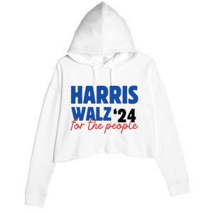 Harris For The People She Has My Vote Save Democracy Crop Fleece Hoodie