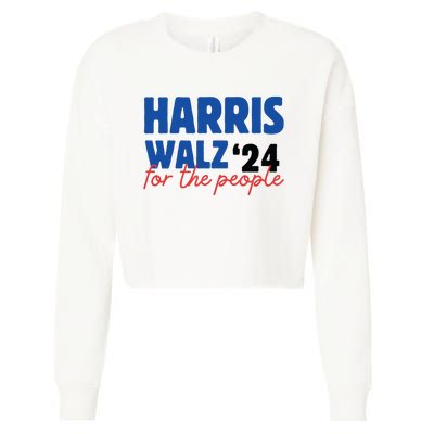 Harris For The People She Has My Vote Save Democracy Cropped Pullover Crew