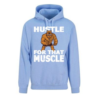 Hustle For That Muscle Powerlifter Bodybuilder And Strong Gift Unisex Surf Hoodie