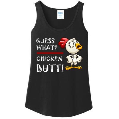 Howdy from the Chicken Coop  Guess What Chicken Butt! Ladies Essential Tank