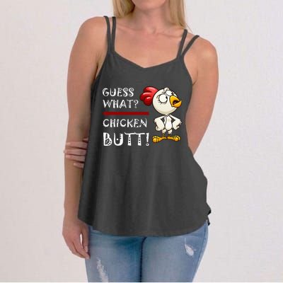 Howdy from the Chicken Coop  Guess What Chicken Butt! Women's Strappy Tank