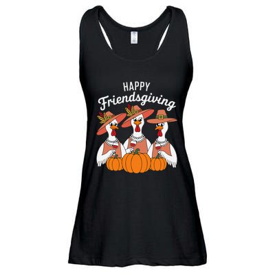 Happy Friendsgiving Thanksgiving Friends Matching Outfit Ladies Essential Flowy Tank