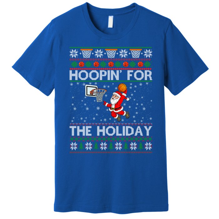 Hoopin’ For The Holiday Cute Gift Premium T-Shirt