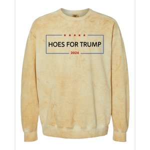 Hoes For Trump Gift Fight Fight Fight President Colorblast Crewneck Sweatshirt