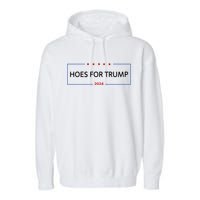 Hoes For Trump Gift Fight Fight Fight President Garment-Dyed Fleece Hoodie