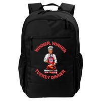 Humor Funny Trump Winner Winner Turkey Dinner Thanksgiving Daily Commute Backpack