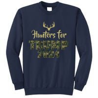 Hunters For Trump 2024 President Camouflage Deer Elk Antlers Sweatshirt