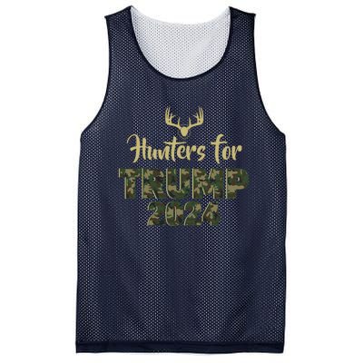 Hunters For Trump 2024 President Camouflage Deer Elk Antlers Mesh Reversible Basketball Jersey Tank