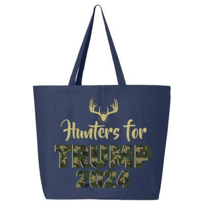 Hunters For Trump 2024 President Camouflage Deer Elk Antlers 25L Jumbo Tote