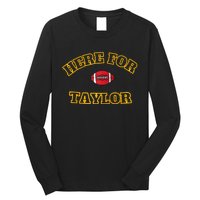 Here For Taylor Go TaylorS Boyfriend Football Fan 87 Long Sleeve Shirt