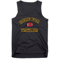 Here For Taylor Go TaylorS Boyfriend Football Fan 87 Tank Top