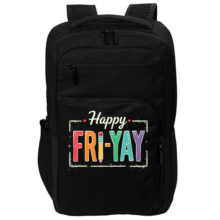 Happy Friyay Teacher Essentials Impact Tech Backpack