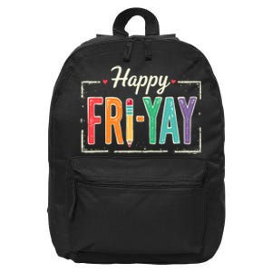 Happy Friyay Teacher Essentials 16 in Basic Backpack