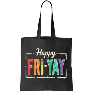 Happy Friyay Teacher Essentials Tote Bag