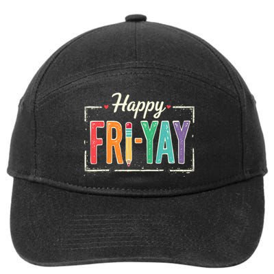 Happy Friyay Teacher Essentials 7-Panel Snapback Hat