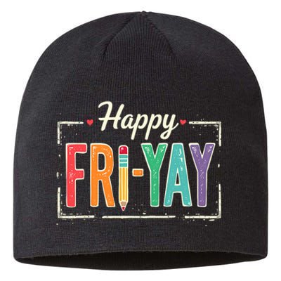 Happy Friyay Teacher Essentials Sustainable Beanie