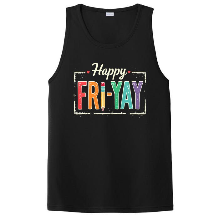 Happy Friyay Teacher Essentials PosiCharge Competitor Tank