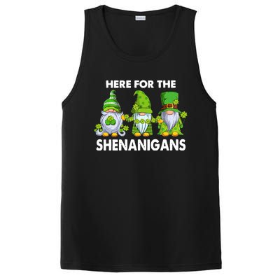 Here For The Shenanigans St Patrick's Day Holiday Lucky Gnome PosiCharge Competitor Tank