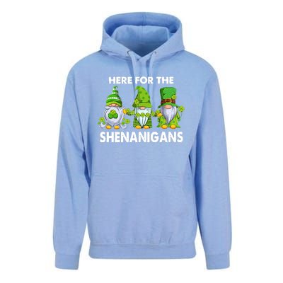 Here For The Shenanigans St Patrick's Day Holiday Lucky Gnome Unisex Surf Hoodie