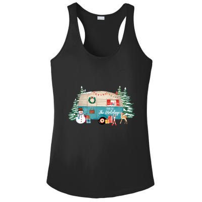 Home For The Christmas Holidays Rv Trailer Great Gift Ladies PosiCharge Competitor Racerback Tank