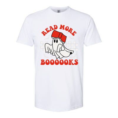 Halloween Funny Teacher Cute Booooks Ghost Read More Books Softstyle® CVC T-Shirt