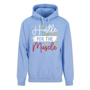 Hustle For The Muscle And Motivated Gym Fitness Gift Unisex Surf Hoodie