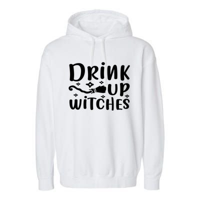 Halloween Funny Up Witches Gift Garment-Dyed Fleece Hoodie