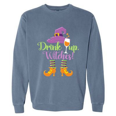 Halloween Funny Up Witches Gift Garment-Dyed Sweatshirt