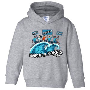 Hope Freedom Unity Elect Kamala Harris President 2024 Toddler Hoodie