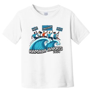 Hope Freedom Unity Elect Kamala Harris President 2024 Toddler T-Shirt