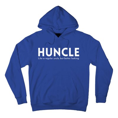 Huncle Funny Uncle Gift Humor Handsome Hunk Dad Joke Great Gift Hoodie