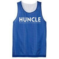 Huncle Funny Uncle Gift Humor Handsome Hunk Dad Joke Great Gift Mesh Reversible Basketball Jersey Tank