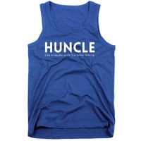 Huncle Funny Uncle Gift Humor Handsome Hunk Dad Joke Great Gift Tank Top