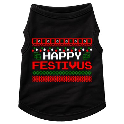 Happy Festivus Ugly Christmas Doggie Tank