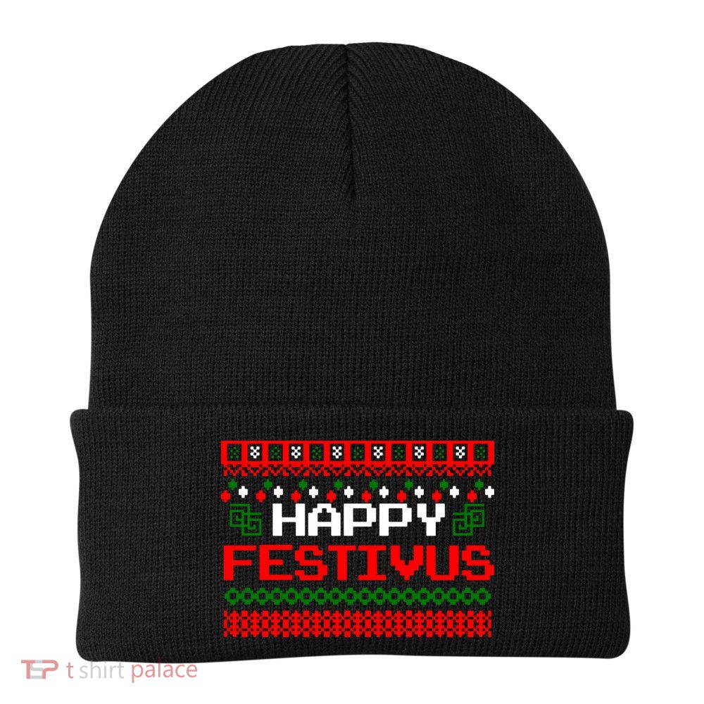Happy Festivus Ugly Christmas Beanie
