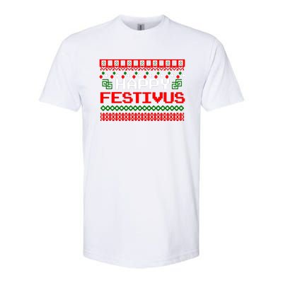 Happy Festivus Ugly Christmas Softstyle® CVC T-Shirt