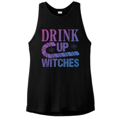 Halloween Funny Up Witches Gift Ladies PosiCharge Tri-Blend Wicking Tank