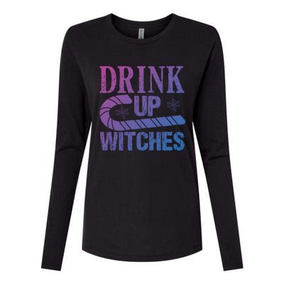 Halloween Funny Up Witches Gift Womens Cotton Relaxed Long Sleeve T-Shirt